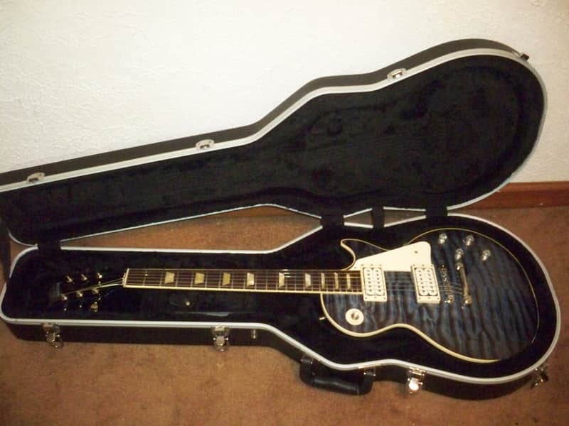 2010 Lays Guitar Co Gibson Les Paul Special Standard Custom Shop Historic Makeover Quiltted Blue Burst 60s Thin Neck image 1