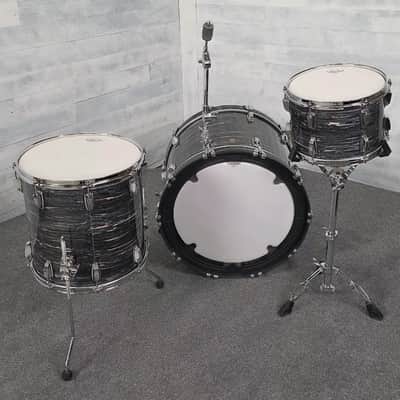 Used Ludwig Classic Maple 3pc Drum Set Vintage Black Oyster - Good image 5