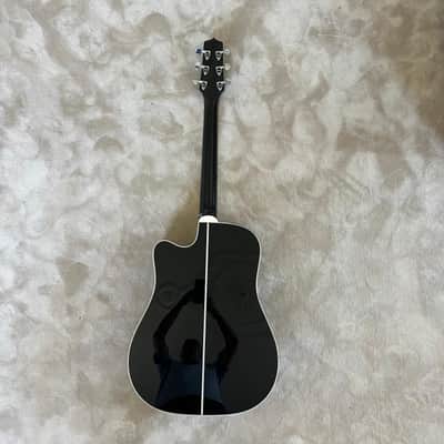 Takamine EF341SC BLK Legacy Series Dreadnought Cutaway Acoustic/Electric Guitar 2010s - Gloss Black image 4