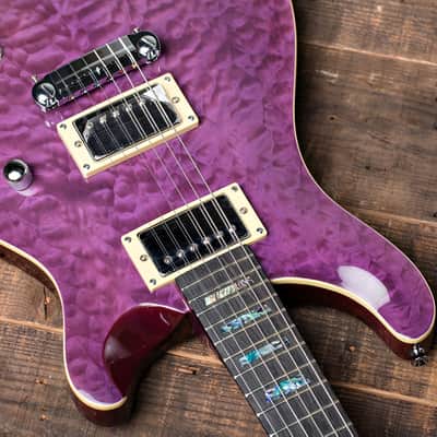 Wolf 200Q (Quilted Maple Top) Purple Electric Guitar image 9