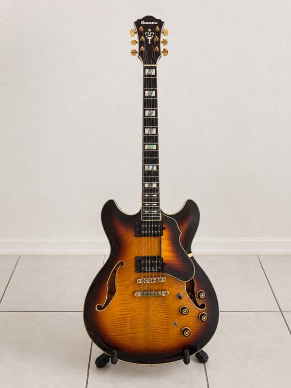 Ibanez AS153 Artstar Semi-Hollow – Seymour Duncan ’59 Set – Original Hardshell Case image 1