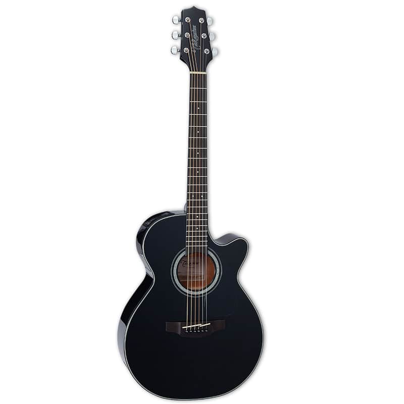 Takamine GF30CE NAT FX Cutaway Acoustic Electric Guitar, Gloss Black image 1