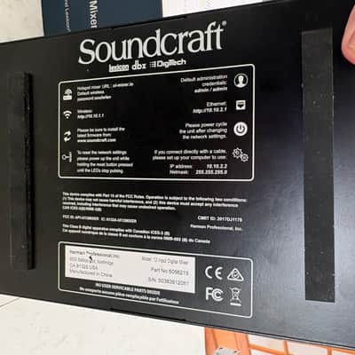 Soundcraft Ui12 12-Channel Remote Controlled Digital Mixer 2010s - Black/Blue image 9
