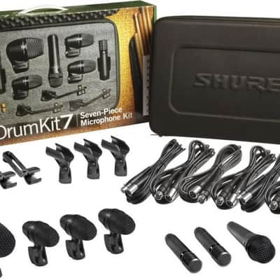 Shure PGADRUMKIT7 7 Piece Microphone Set For Drum Kit