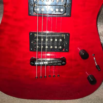 Jackson JS Series JS32TQ DKA Dinky Archtop with Amaranth Fretboard Rare Transparent Red +Bag image 4