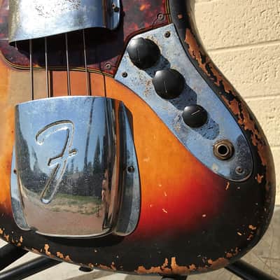 1964 Fender Jazz Bass Sunburst image 11