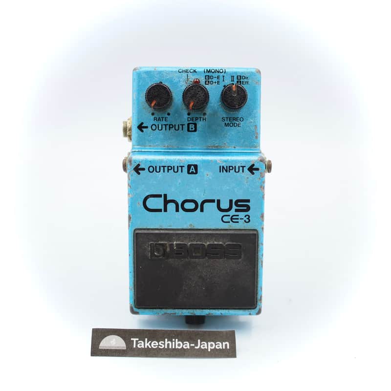 Boss CE-3 Chorus 1984 Made in Japan Green Label Vintage Guitar Effect Pedal 492700 image 1