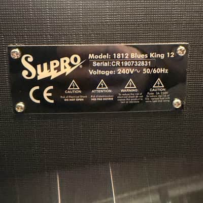 Supro 1812R Blues King 12 15-Watt 1x12" Guitar Combo 2019 - Present - Black image 4