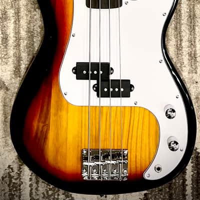 Atkins APB3F 4-ST Fretless Precision Bass 2023 - Tobacco Sunburst image 1