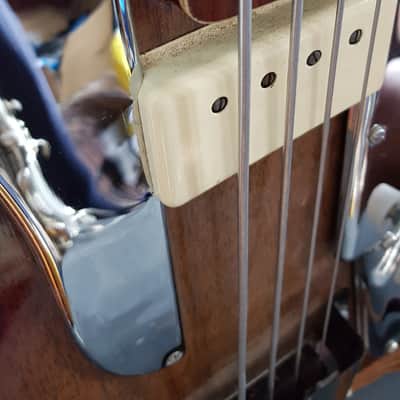 Vintage early 1960 Guyatone Hoshino Star Logo Bass Tobacco Burst Short Scale #1950 4 String Japan (MIJ) image 5