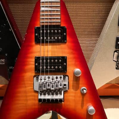Grover Jackson King V Cherry Burst Flame image 6