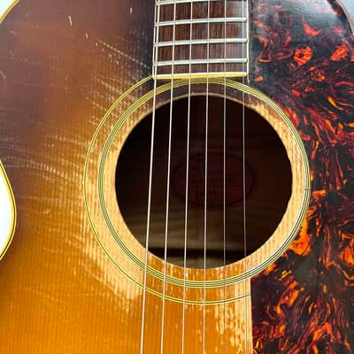 Gibson J-185 1957 - Sunburst Maple Back and sides, Spruce top Real Cannon! Original Brown Gibson Hardshell case. image 4
