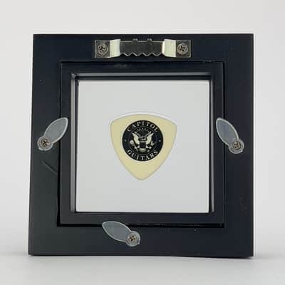 3" x 3" Double Sided Guitar Pick Display, CLEAR #346 Rounded Bass Shape image 6