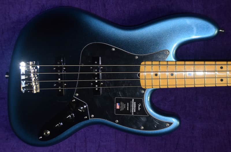Fender AM Pro II Jazz 4, Dark Night w/ Maple *IN STOCK* image 1