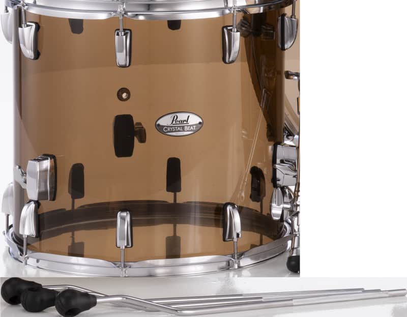 Pearl Crystal Beat Liquid Smoke 14x13" Floor Tom Drum w/Legs Acrylic CRB1413F/C755 | NEW | Authorized Dealer image 1