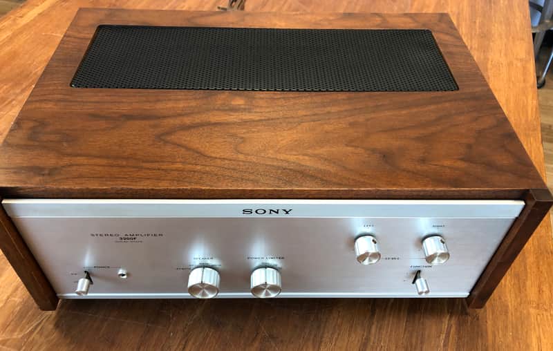 Vintage Sony TA-3200F Solid State Stereo Amplifier With Wood