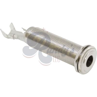 Switchcraft 152B Switchcraft ¼" Input Jack - Thick Panel (Stereo) - Fits Gibson®-Nickel image 1
