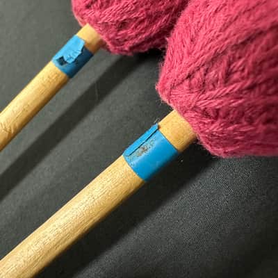 VINTAGE Percussion Construction Marimba Mallets, Red-Medium, 1 Pair - VERY GOOD image 13