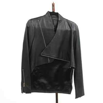 W118 by Walter Baker Diagonal Zip Leather Jacket Owned by Sheila E. image 1