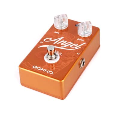 GOKKO GK-23 Angel Chorus Guitar Pedal, Compact Chorus Pedal for Electric Guitar, Classic Modulation Effects Pedal with Rate & Depth Controls, True Bypass Style Guitar Stompbox, 9V DC Center Negative image 2