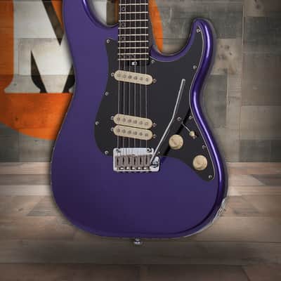Schecter MV-6 Electric Guitar - Metallic Purple (4200) image 1