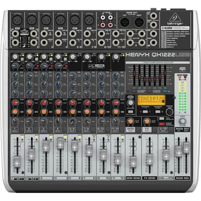 Behringer Xenyx QX1222USB Premium 16-Input 2/2-Bus Mixer with Xenyx Mic Preamps and Compressors, KLARK TEKNIK Multi-FX Processor, Wireless Option image 9