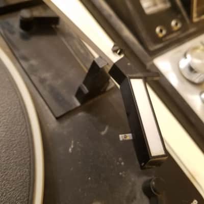 Brother Weird Atomic Age Charisma II BR-5 Quadrophonic Stereo System BSR Turntable 8-Track AM FM Radio 1970s - Cream and black Plastic image 14