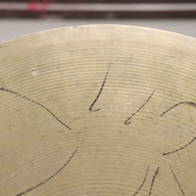 Zildjian 21" A Avedis Sizzle Ride Cymbal Vintage 1960's 2,711g's image 2