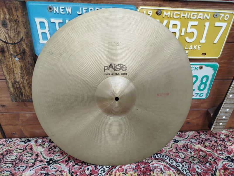 PAISTE Formula 602 20" Medium 1980. Vintage. image 1