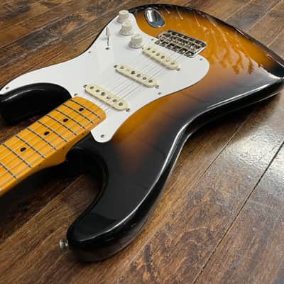 1989 Fender ST-54 Stratocaster 1954 Reissue Electric Guitar Sunburst MIJ 'F' Serial image 6