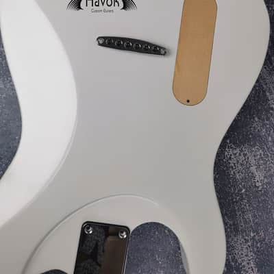 Guitar Kit Mahogany Body Mahogany Tl Neck Hardware, White metallic Guitar, Hight Quality Electric Guitar Kit, Neck, Build Your Own DIY image 8