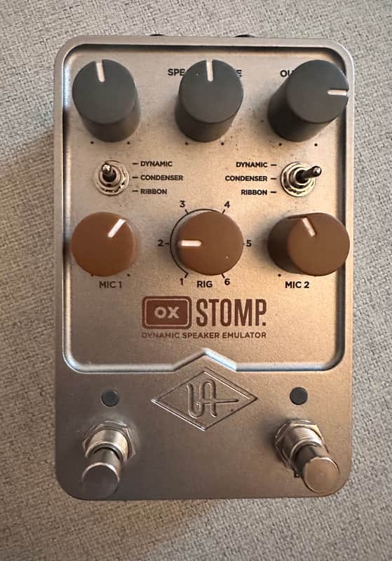 Universal Audio OX Stomp Dynamic Speaker Emulator 2023 - Present - Silver image 1