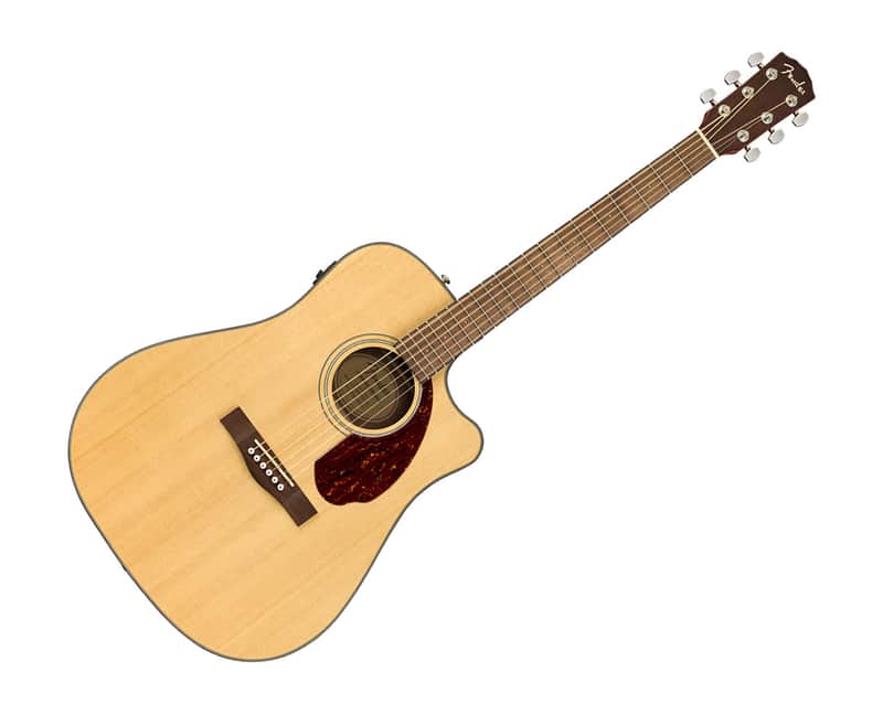 Used Fender CD-140SCE Dread, Nat w/case WN image 1