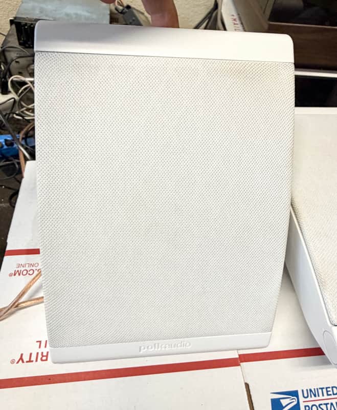Polk Audio OWM3 On-Wall Speakers with Mounting Brackets; Tested SEE VIDEO image 1