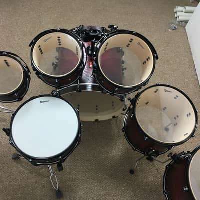 Premier Drums XPK Series 7 Piece Shell Pack Kit/Cherry Burst Finish/FAST FIVE image 10