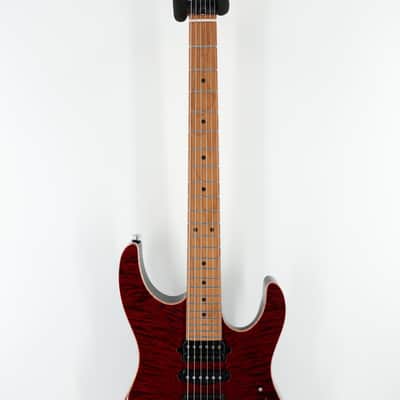 Suhr Modern Plus HSH Electric Guitar - Chili Pepper Red w/Roasted Maple Fingerboard image 4