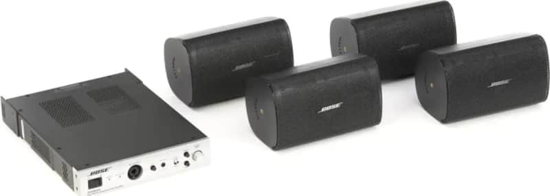 Bose Professional AudioPack Pro S4 120-Volt Surface-Mount Loudspeaker 4-Pack, Black image 1