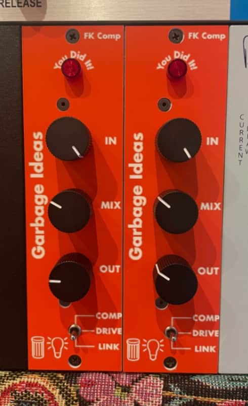 Garbage Ideas FK Comp X2 / Pair 500 Series Peak Limiter and Saturator image 1