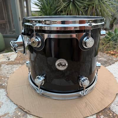 DW Collectors Piano Black Maple 13 x 11 Tom Drum Collector's - EXCELLENT image 1