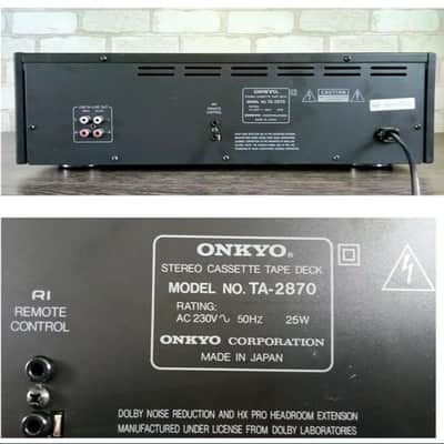ONKYO Integra TA-2870 ✅Serviced Warranty Rare Vintage Cassette Tape Deck Japan  1993s image 15