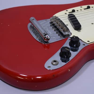 1965 Fender Mustang Dakota Red L-Series 'A' Neck w/OHSC image 7