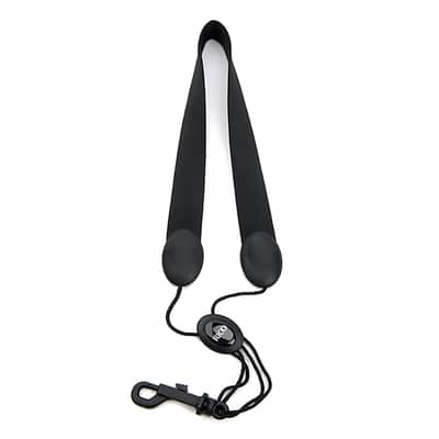 D'Addario SLA13 Padded Tenor / Baritone Saxophone Strap, Black, Snap Hook image 3