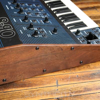 Oberheim OB-8 61-Key 8-Voice Synthesizer 1983 - Blue with Wood Sides image 9
