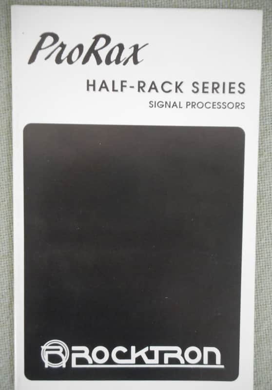 Rocktron Pro Rax Half-Rack Series Signal Processors Catalog 1988 image 1