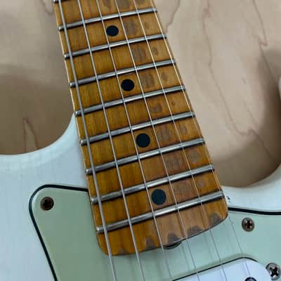 Immagine 2022 Fender Custom Shop 50's Relic Stratocaster ~ Olympic White - 2