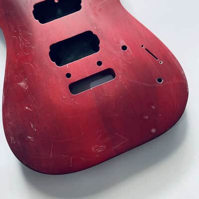 Red DIY HH Guitar Basswood Body image 18