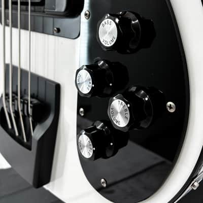 1995 Rickenbacker 4003 4-String - White with Black Hardware/Black Trim image 14