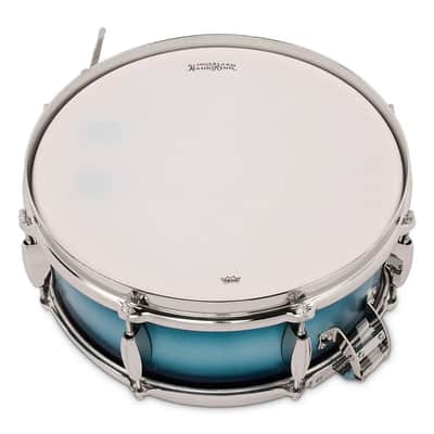 Slingerland Radio King Solid Maple Snare Drum 14x5.5 Blue & Silver Lacquer image 5