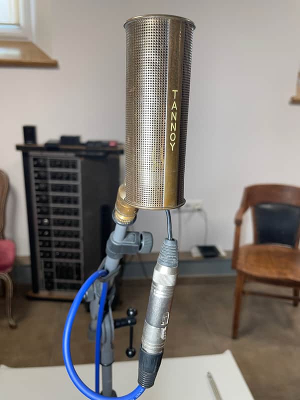 Vintage Tannoy Parliament Ribbon microphone 1960s - Brass, extremely rare image 1