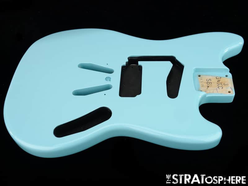 * Fender Kurt Cobain Mustang BODY Electric Guitar Parts Sonic Blue #820 image 1